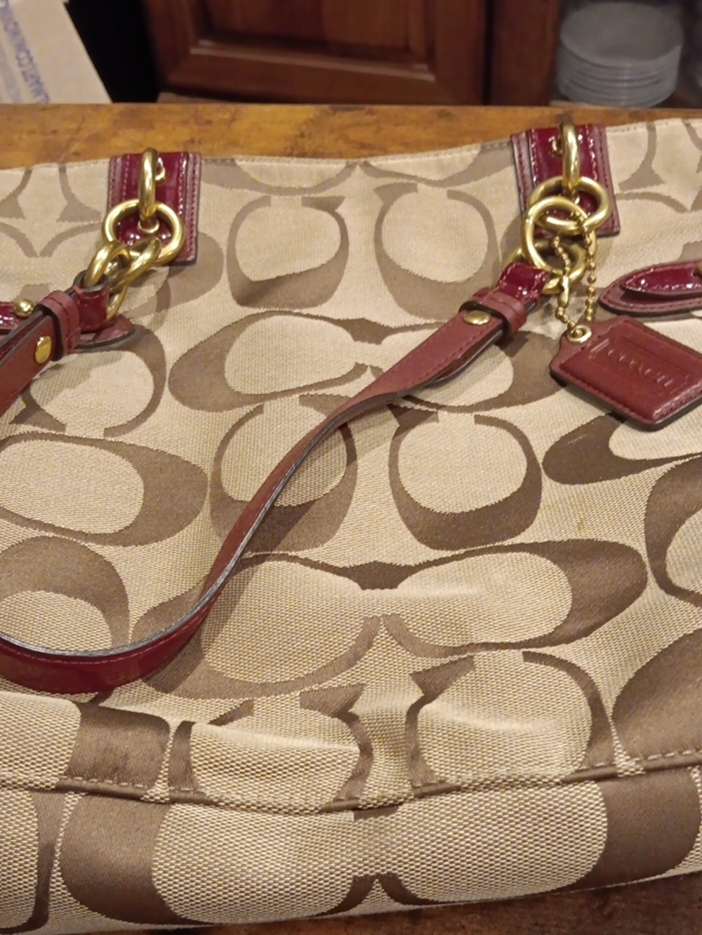 Coach Colette Signature Large North South Tote Bag - J1226-23073M
